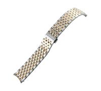 POYNMRE Kompatibel mit Tissot T063 Edelstahl 20mm Uhrenarmband Solides gebogenes Metallarmband T063610 T063617 Herrenarmbändern(Silver rose)