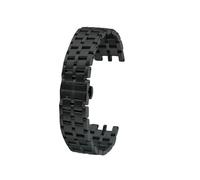 POYNMRE Kompatibel mit Versace-Stahluhrarmband Vrace Dual Series Armband, spezielle doppelt konkave Herren-Uhrenarmbänder aus massivem Edelstahl(Black)
