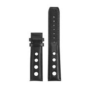 POYNMRE Lederarmband for Uhren, kompatibel mit Tissot 1853 T91 PRS516 T044, Uhrenzubehör, 20 mm, Schwarzbraun, Uhrenarmband for Männer und Frauen(Black-nobubckle)