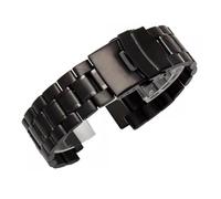 POYNMRE Massives Edelstahlarmband, kompatibel mit Casio-Serie GST-B200, GST B200 Armband, Edelstahl-Uhrenarmband, 16 mm(B black)