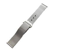 POYNMRE Milanaise-Armband, kompatibel mit Omega Seamaster 007, Schnellverschluss, Mesh-Loop, Faltschließe aus Edelstahl, Herren-Uhrenarmband aus Metall, 20 mm, 22 mm(Silver,22mm)
