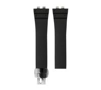 POYNMRE Modifizieren Sie das Gmw B5000 FKM-Gummi-Uhrenarmband, kompatibel mit Casio GMW-B5000 GM-B2100 Fluorkautschuk-Uhrenarmband, Metallgehäuse, Anzugzubehör(Black silver buckle,For GM-B2100)