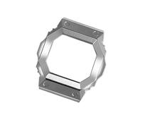 POYNMRE Modifiziertes Uhrenarmband-Set, Uhrenarmband-Gehäuse, kompatibel mit Casio Square GX-56BB GXW-56, Edelstahlgehäuse, Metall-Uhrenarmband(Silver case)