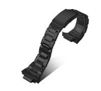 POYNMRE Modifiziertes Uhrenarmband-Set, Uhrenarmband-Gehäuse, kompatibel mit Casio Square GX-56BB GXW-56, Edelstahlgehäuse, Metall-Uhrenarmband(Black band)