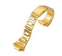 POYNMRE Modifiziertes Uhrenarmband-Set, Uhrenarmband-Gehäuse, kompatibel mit Casio Square GX-56BB GXW-56, Edelstahlgehäuse, Metall-Uhrenarmband(Gold band)