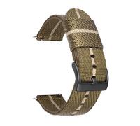 POYNMRE Nylonarmband, kompatibel mit Casio Pro Trek PRW-6600 PRG-600/650Y GA-2000, Edelstahl-Schnalle, Canvas, Herren-Schnellverschluss, Ersatz-Uhrenarmband(Army green khaki b)