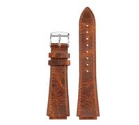 POYNMRE Retro-Lederarmband, kompatibel mit Casio AE1200 AE1300 A158W/A168 W-216H, Vintage-Uhrenarmband, konvexer Mund, Herrenarmband, 18 mm(Brown-silver)