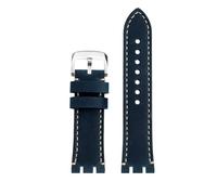 POYNMRE T115417 Armband 22 mm, kompatibel mit Tissot 1853 Racing Series T115.417 Band, Moto GP Retro, mattes Rindsleder-Uhrenarmband(Blue rice steel)