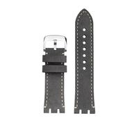 POYNMRE T115417 Armband 22 mm, kompatibel mit Tissot 1853 Racing Series T115.417 Band, Moto GP Retro, mattes Rindsleder-Uhrenarmband(Grey rice-silver)
