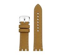 POYNMRE T115417 Armband 22 mm, kompatibel mit Tissot 1853 Racing Series T115.417 Band, Moto GP Retro, mattes Rindsleder-Uhrenarmband(Khaki rice-steel)