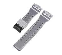 POYNMRE Transparentes Uhrenarmband aus Harz, kompatibel mit der Casio-Uhr Baby-G 110, GMA-S110-Stil, Ersatzband, dem Gürtel Casio 5600/6900 GA-100/110/120(H black buckle)