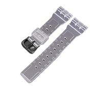 POYNMRE Transparentes Uhrenarmband aus Harz, kompatibel mit der Casio-Uhr Baby-G 110, GMA-S110-Stil, Ersatzband, dem Gürtel Casio 5600/6900 GA-100/110/120(BABY G black buckle)