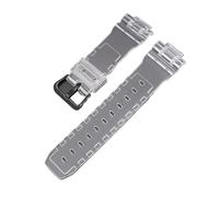 POYNMRE Transparentes Uhrenarmband aus Harz, kompatibel mit der Casio-Uhr Baby-G 110, GMA-S110-Stil, Ersatzband, dem Gürtel Casio 5600/6900 GA-100/110/120(J3 black buckle)