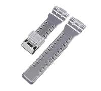 POYNMRE Transparentes Uhrenarmband aus Harz, kompatibel mit der Casio-Uhr Baby-G 110, GMA-S110-Stil, Ersatzband, dem Gürtel Casio 5600/6900 GA-100/110/120(H silver buckle)
