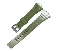 POYNMRE Uhrenarmband aus Harz, kompatibel mit CASIO W-215H, W215H, Herren- und Damen-Sportuhren, 18 mm, Zubehör(Military Green B)