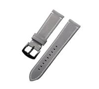 POYNMRE Uhrenarmband aus Rindsleder, 18 mm, kompatibel mit CASIO, F91W, W-800H, SGW400, F105/108, A158, AE1200/1300, Retro-Armbänder for Herren Schnellverschluss(GRAY)