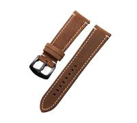 POYNMRE Uhrenarmband aus Rindsleder, 18 mm, kompatibel mit CASIO, F91W, W-800H, SGW400, F105/108, A158, AE1200/1300, Retro-Armbänder for Herren Schnellverschluss(Dark Brown)