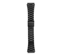 POYNMRE Vintage-Lederarmband, kompatibel mit CASIO A158W A168/F91w/AE-1200WHD/A158/A159/A169/AE1200, modifiziertes Rindsleder-Uhrenarmband, Herrenarmband(A black)