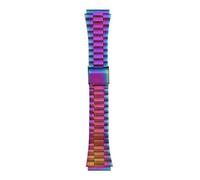 POYNMRE Vintage-Lederarmband, kompatibel mit CASIO A158W A168/F91w/AE-1200WHD/A158/A159/A169/AE1200, modifiziertes Rindsleder-Uhrenarmband, Herrenarmband(A-Rainbow color)