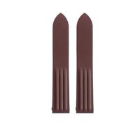POYNMRE VITON-Gummiband, kompatibel mit Cartier Roadster-Uhr WE500260 W6206018, 19 mm, blau-orangenfarbenes Armband 18 Faltschließe(Brown no buckle)