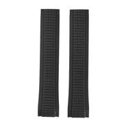 POYNMRE Weiches Gummi-Uhrenarmband Aquanaut, passend for Patek Philippe Silikon 5164A 5167A 5168A, 21 mm, Faltschließe, Handgelenk(Black-No buckle)