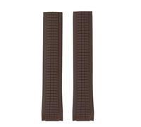 POYNMRE Weiches Gummi-Uhrenarmband Aquanaut, passend for Patek Philippe Silikon 5164A 5167A 5168A, 21 mm, Faltschließe, Handgelenk(Brown-No buckle)