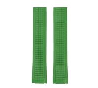 POYNMRE Weiches Gummi-Uhrenarmband Aquanaut, passend for Patek Philippe Silikon 5164A 5167A 5168A, 21 mm, Faltschließe, Handgelenk(Green-No buckle)