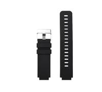 POYNMRE Weiches Silikonarmband, geeignet for Casio Small Block AE1200/1300 SGW400 AQ-150W, modifiziertes Silikon-Uhrenarmband, 18 mm, Schwarz/Orange(Black silver)