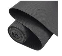 Poyuad 1 Meter 10-50 cm schwarzes und weißes breites Gummiband, elastisches Band für Kleidung, Kleid, Taille, elastisches Band, DIY-Hosen, Nähzubehör,Schwarz,20cm