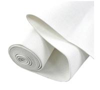 Poyuad 1 Meter 10-50 cm schwarzes und weißes breites Gummiband, elastisches Band für Kleidung, Kleid, Taille, elastisches Band, DIY-Hosen, Nähzubehör,20cm