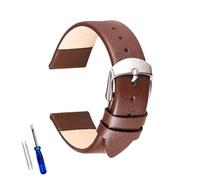 Poyuad 19 cm langes, weiches Lederarmband, 14-22 mm breit, schmales Armband, schlicht und stilvoll, Ersatzarmband,16 mm