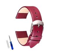 Poyuad 19 cm langes, weiches Lederarmband, 14-22 mm breit, schmales Armband, schlicht und stilvoll, Ersatzarmband,16 mm