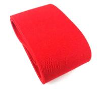 Poyuad 2 Meter 100 mm breit zum Nähen von Hosen, Bund, elastisches Gurtband, verbreitertes Kleid, Rock, Gürtel, Twill-Gummiband, DIY-Kleidung, Nähzubehör,Rot,100mm