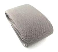 Poyuad 2 Meter 100 mm breit zum Nähen von Hosen, Bund, elastisches Gurtband, verbreitertes Kleid, Rock, Gürtel, Twill-Gummiband, DIY-Kleidung, Nähzubehör,Hellgrau,100mm