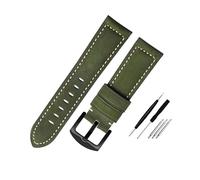 Poyuad 20 cm langer, handgefertigter Vintage-Lederriemen, 19-24 mm breit, verstellbarer Riemen, geeignet für den Alltag,22 mm