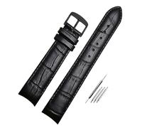 Poyuad 20 cm langer Lederriemen mit gebogenen Enden, 20-21 mm breit, stilvolles und lässiges Design, geeignet für den Alltag,21 mm