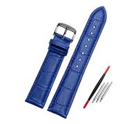 Poyuad 20 cm langes Lederarmband, blau, 14-23 mm breit, universelles Herrenarmband - ein stylisches und attraktives Accessoire.,21 mm