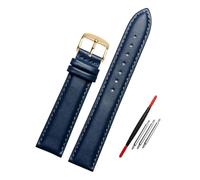 Poyuad 20 cm langes Lederarmband, blau, 14-23 mm breit, universelles Herrenarmband - ein stylisches und attraktives Accessoire.,19 mm