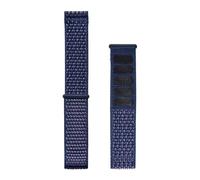 Poyuad 20 mm, 22 mm, 20 cm Länge, elastisches Nylon-Uhrenarmband mit Schnellverschluss - verstellbares Klettband für bequemes Tragen,Astralblau,20mm