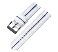 Poyuad 20 mm 22 mm 20 cm langes Nylon-Canvas-Armband - Unisex-geflochtenes Outdoor-Sportarmband, langlebiges Uhrenersatzzubehör,20mm