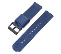 Poyuad 20 mm 22 mm 20 cm langes Nylon-Canvas-Armband - Unisex-geflochtenes Outdoor-Sportarmband, langlebiges Uhrenersatzzubehör,20mm