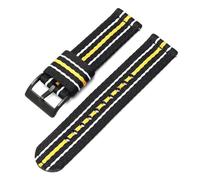 Poyuad 20 mm 22 mm 20 cm langes Nylon-Canvas-Armband - Unisex-geflochtenes Outdoor-Sportarmband, langlebiges Uhrenersatzzubehör,20mm