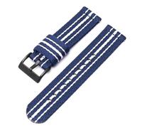 Poyuad 20 mm 22 mm 20 cm langes Nylon-Canvas-Armband - Unisex-geflochtenes Outdoor-Sportarmband, langlebiges Uhrenersatzzubehör,20mm