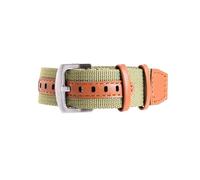 Poyuad 20 mm 22 mm 28 cm langes Nylon-Outdoor-Armband - langlebiges Armband für Herren-Sport- und Freizeituhren,Armeegrün-Stahl,22mm