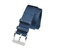 Poyuad 20 mm 26 cm langes Nylon-Uhrenarmband - modisches Unisex-Sportuhrenarmband, langlebiger Ersatz für Uhrenzubehör,Blau,20mm