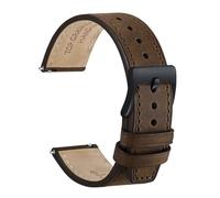 Poyuad 21 cm langes Lederarmband mit Schnellverschluss, 18-22 mm breit, geeignet für den Alltag, verstellbarer Riemen.,22 mm