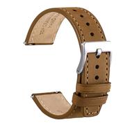 Poyuad 21 cm langes Lederarmband mit Schnellverschluss, 18-22 mm breit, geeignet für den Alltag, verstellbarer Riemen.,20 mm