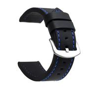 Poyuad 22 cm langes Vintage-Lederarmband, 18-24 mm breit, Edelstahlschließe, langlebig, Unisex, für den täglichen Gebrauch geeignet.,22 mm