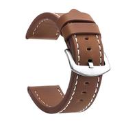 Poyuad 22 cm langes Vintage-Lederarmband, 18-24 mm breit, Edelstahlschließe, langlebig, Unisex, für den täglichen Gebrauch geeignet.,20 mm