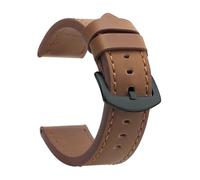 Poyuad 22 cm langes Vintage-Lederarmband, 18-24 mm breit, Edelstahlschließe, langlebig, Unisex, für den täglichen Gebrauch geeignet.,24 mm